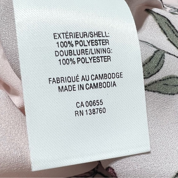 REITMANS Pink Floral Pattern Lined Tank Top, Size: X-Small - #249 - Picture 10 of 10